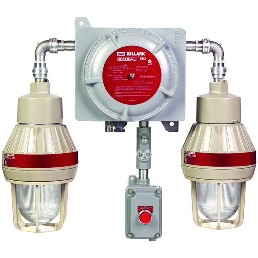 Product image for Killark EBS23DH-RNBG EBS Series Emergency LED Egress, Hazardous Rated Watt, 120-277 VAC 5000K, Lumens