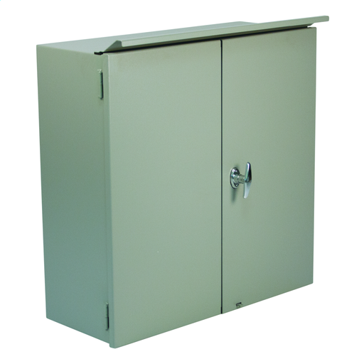 N3R CT Double Door Hinged-Cover 44X30X12 Carbon Steel - Gray