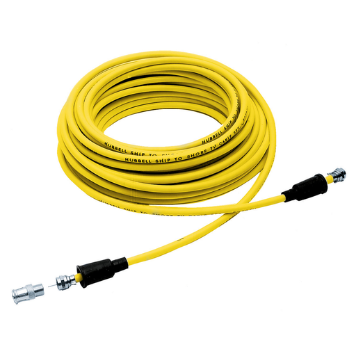 Product image for Hubbell TV99 Marine CATV CABLE, 50', YL