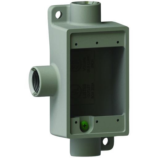 1/2"Aluminum, FSCT Type Shallow Device Box