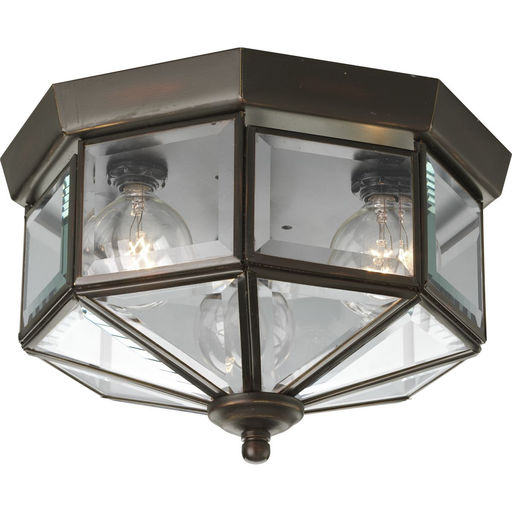 Product image for Progress P5788-20 Three-Light Beveled Glass 9-3/4" Close-to-Ceiling
