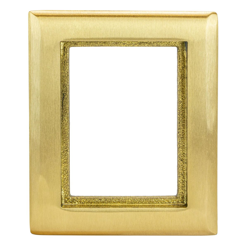 Product image for Hubbell SB3083 6 x 4.85 Inch 1-Gang Brass Carpet Flange