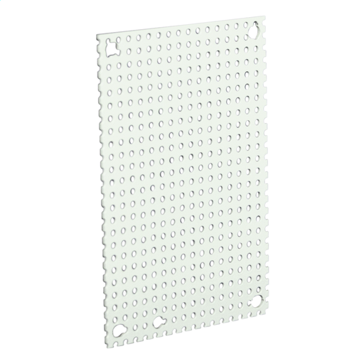Perforated Panel (JIC B Series) 12.8X10.8 Carbon Steel - White