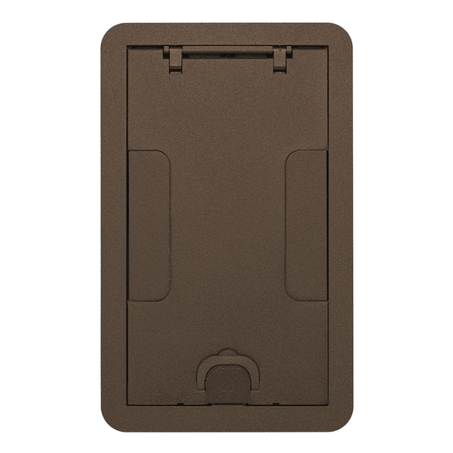 Product image for Hubbell 24GCCVRBRZ CFB2G & CFB4G Rectangular Series, Surface Cover Assembly, Bronze Powder Paint Finish