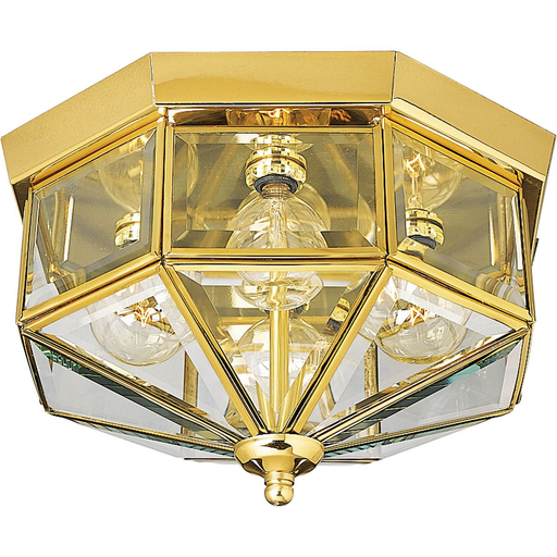 Product image for Progress P5789-10 Four-Light Beveled Glass 11-1/8" Close-to-Ceiling