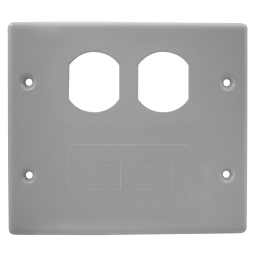 Product image for Hubbell HBL4747BFGY Raceway, PLT, 2G DUP/BLNK, HBL4750, GY