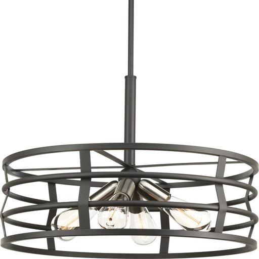 Product image for Progress P500012-143 Remix Collection Four-Light Graphite Global Pendant Light