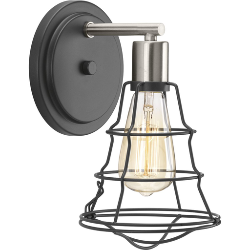 Product image for Progress P300028-143 Gauge Collection One-Light Graphite Farmhouse Bath Vanity Light
