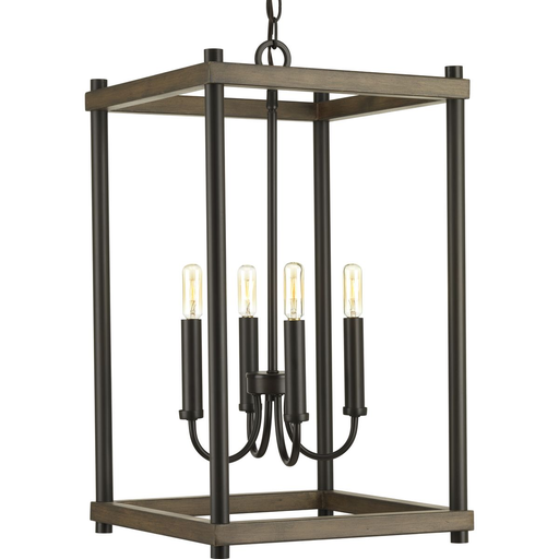 Product image for Progress P500088-020 Fontayne Collection Four-Light Antique Bronze Farmhouse Pendant Light