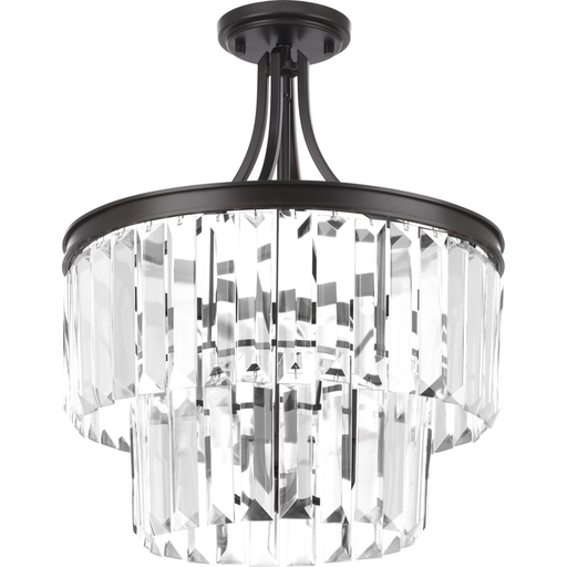 Product image for Progress P2326-20 Glimmer Collection Three-Light 19" Semi-Flush Convertible