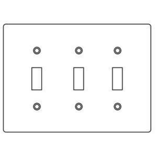 Product image for KLRK 3FT CVR, 3GANG 2 TGLE AL