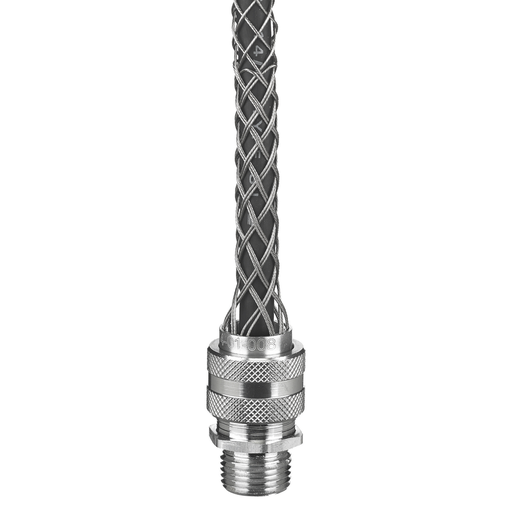 7401018 - Kellems Wire Management, Deluxe Cord Grips, Straight Male, .625-.750", 3/4" with Mesh