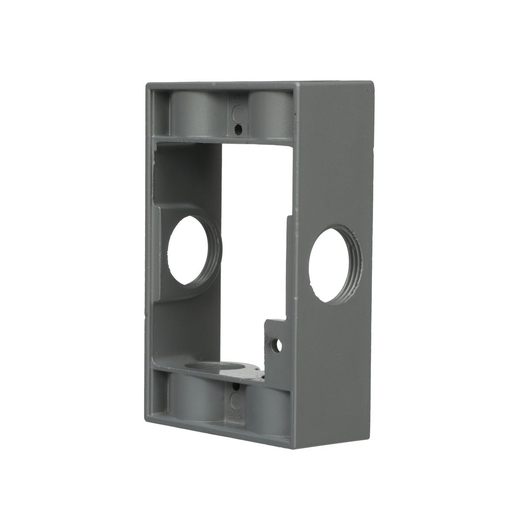 Product image for Raco 5405-0 (WE162) Single Gang Weatherproof Extension Adapter, 1-1/2" Deep, (6) 3/4" Hubs