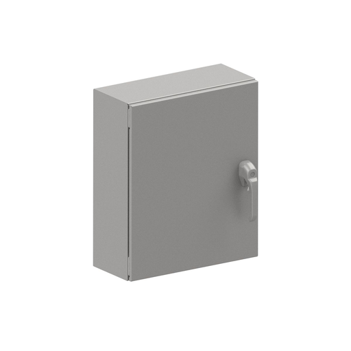 N412 Single Door Wall-Mount Ultimate 1-Point Handle 16X16X6 304 Stainless Steel