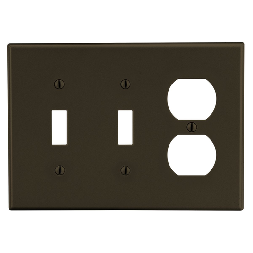 Product image for HWDK P28 WALLPLATE, 3-G, 2) TOG 1)