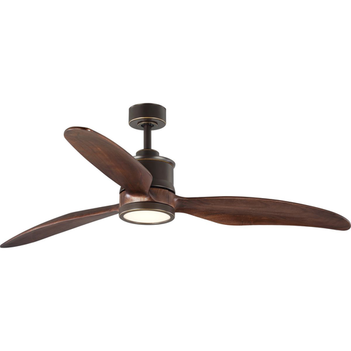 Product image for Progress P250002-108-30 Farris Collection Three-Blade Carved Wood 60" Ceiling Fan