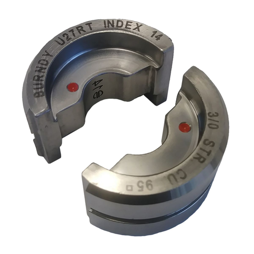 Product image for Burndy U27RT Stainless Steel U Die, Orange, Index 14