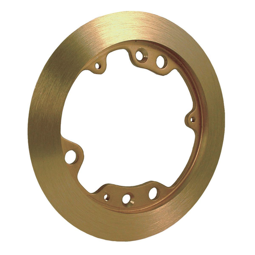 Product image for Raco 6230 5-1/4" Round Carpet Flange, Brass