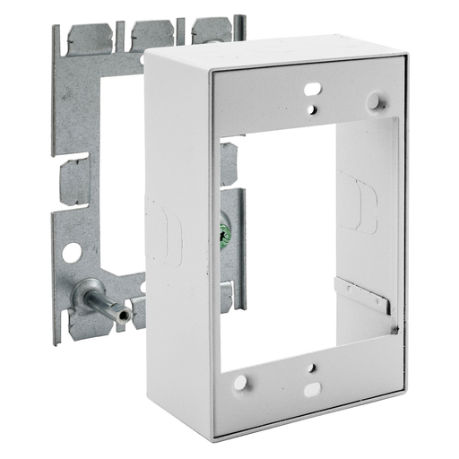 Product image for Hubbell HBL5751WA Metal Raceway, Extension Box, 1-Gang, Standard, HBL500/700/750