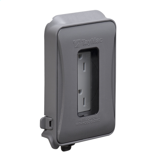 Product image for Taymac MD450G 1-Gang In-Use Cover, Expandable, WR/TR Duplex Combo, Gray