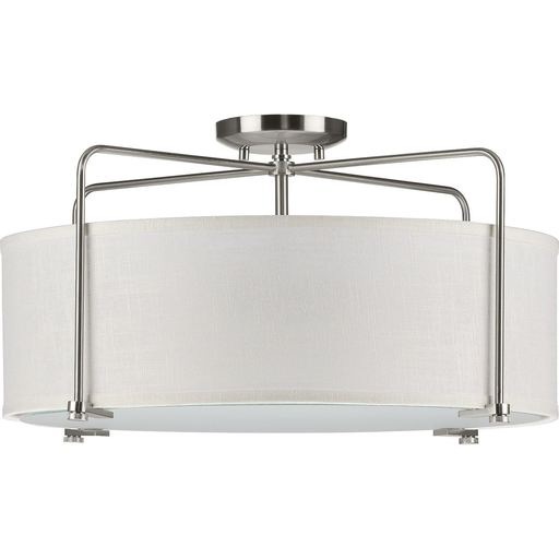 Product image for Progress P350110-009 Kempsey Collection Three-Light Semi-Flush Convertible