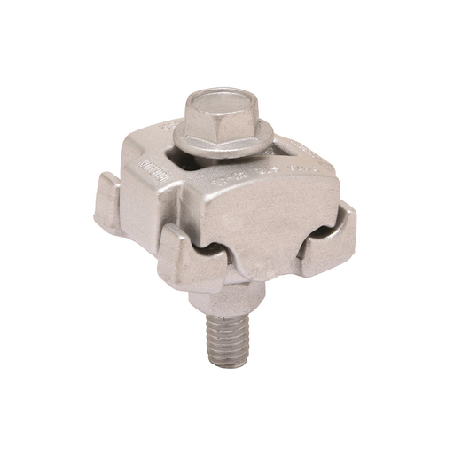 Multiple purpose parallel groove clamp made of high strength, high conductivity aluminum alloy. Hardware allows for one of two wrench installation,torque:150 in lbs.