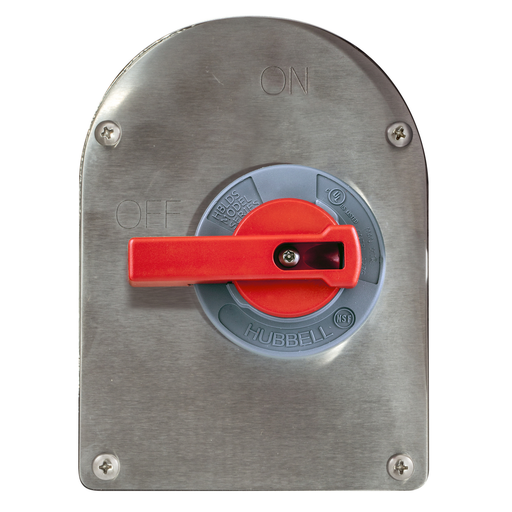 Switched and Lighting Control, SlopedDisconnect Switches, 30A Replacement Cover, 4X Rated, Stainless Steel