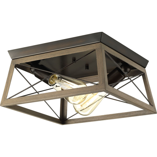 Product image for Progress P350039-020 Briarwood Collection Two-Light Flush Mount