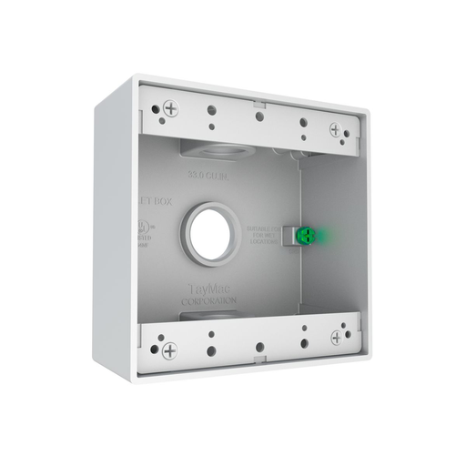 Product image for RACO DB375WH 2G WP BOX (3) 3/4 IN.