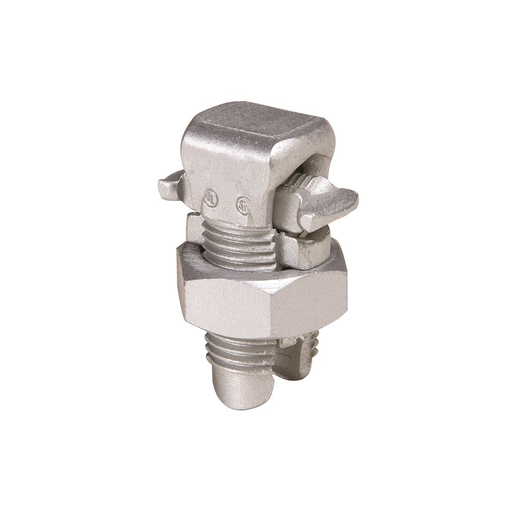 Aluminum Split Bolt, (Run, Tap):: Al-Al: 6 AWG (Str), 6 AWG (Str), Al-Cu: 10 AWG (Str), 10 AWG (Sol), Cu-Cu: 6 AWG (Str), 10 AWG (Sol), Tin Plated