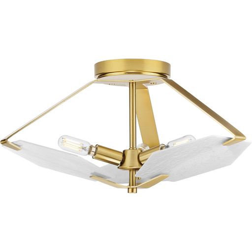 Product image for Progress P350158-109 Rae Collection Three-Light Semi-Flush Convertible