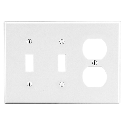 Product image for HWDK P28W WALLPLATE, 3-G, 2) TOG 1)