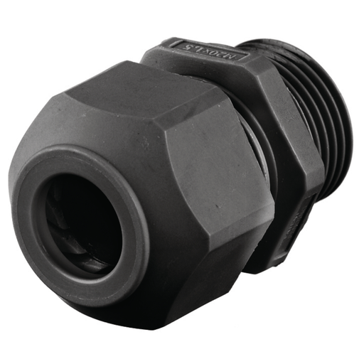 Kellems Wire Management, Cord Connectors, European Style, .18-.31", 3/8", Black