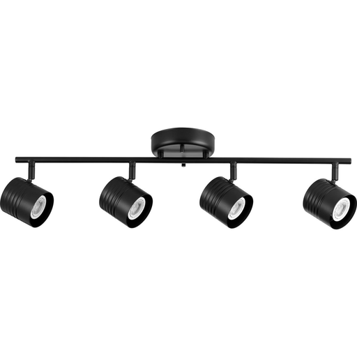 Product image for Progress P900014-031 Kitson Collection Black Four-Head Multi-Directional Track