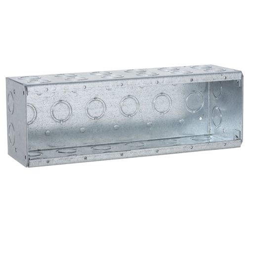 Product image for Raco 965 Masonry Box, 6 Device, Non-Gangable, 3-1/2" Deep, 1/2" & 3/4" Knockouts