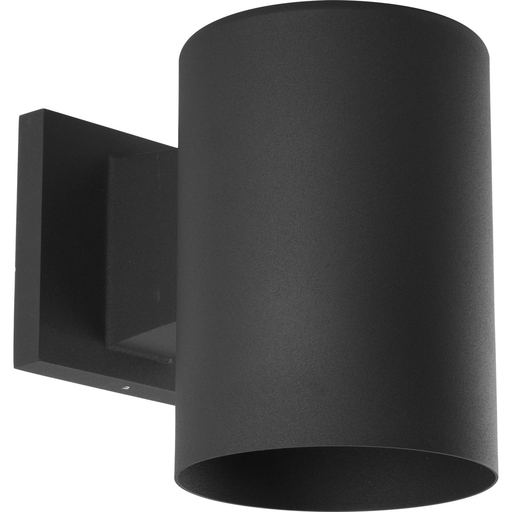 Product image for Progress P5674-31 5" Cylinder Two-Light Black Up/Down Modern Outdoor Wall Light