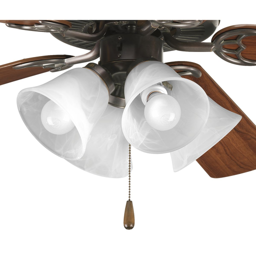 Product image for Progress P2610-20WB AirPro Collection Four-Light Ceiling Fan Light