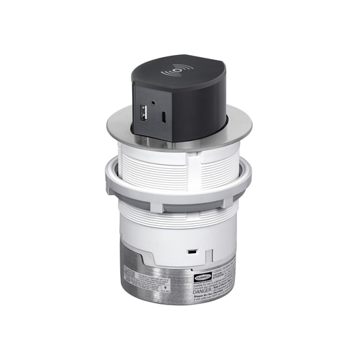 Mayer-DDS-20A Tri-Power Counter Receptacle, Surface Mount, Aluminum-1