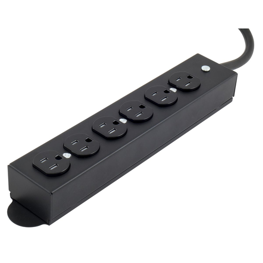 Product image for HWDK HBL6RPT6BK 15A RPT 6 OUTLET 6'