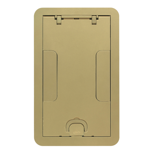 Product image for Hubbell 24GCCVRBRS CFB2G & CFB4G Rectangular Series, Surface Cover Assembly, Brass Powder Paint Finish