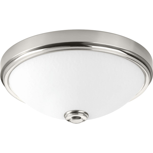 Product image for Progress P350005-009-30 One-Light 11" LED Linen Glass Flush Mount