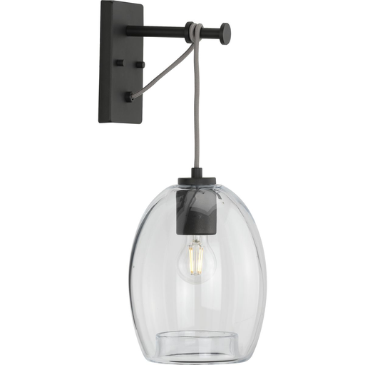 Product image for Progress P300215-143 Caisson Collection Graphite One-Light Wall Bracket