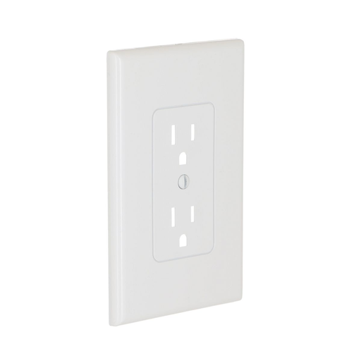 1-Gang MASQUE® Decorator Cover, Duplex, White