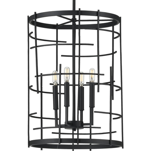 Product image for Progress P500248-031 Torres Collection Black Four-Light Foyer