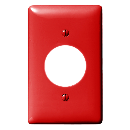 Product image for Hubbell NP720R WALLPLATE, 1-G, 1.60" OPNG, RD