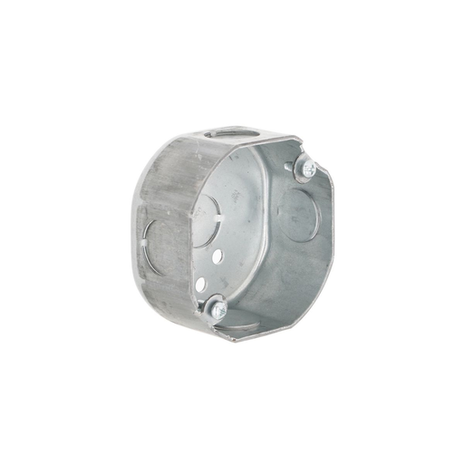 Product image for Raco 110 3-1/2" Octagon Box, 1-1/2" Deep, 1/2" Side Knockouts