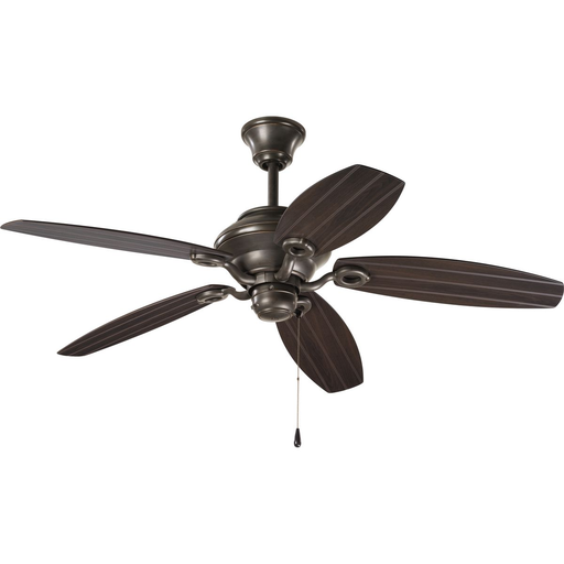Product image for Progress P2533-20 AirPro Collection 54" Five-Blade Indoor/Outdoor Ceiling Fan