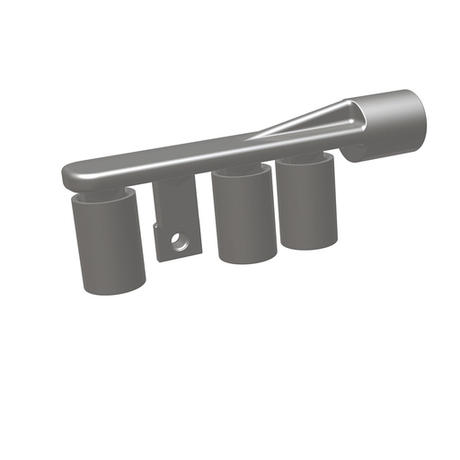 Insulated URD Stud Mole with Al Alloy Adaptor, 4 Outlets, #4 Str - 250 kcmil Al/Cu, 300 - 350 kcmil Al