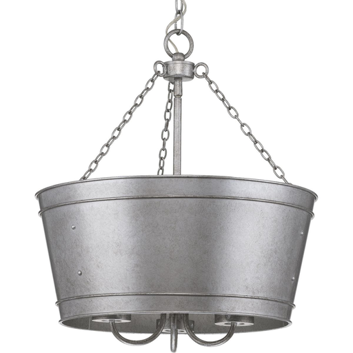 Product image for Progress P500227-141 Galveston Collection Galvanized Three-Light Outdoor Pendant