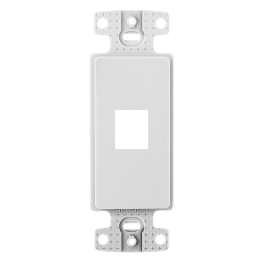 Product image for Hubbell NS611W Plate, Decorator Keystone Frame, 1-Port, White